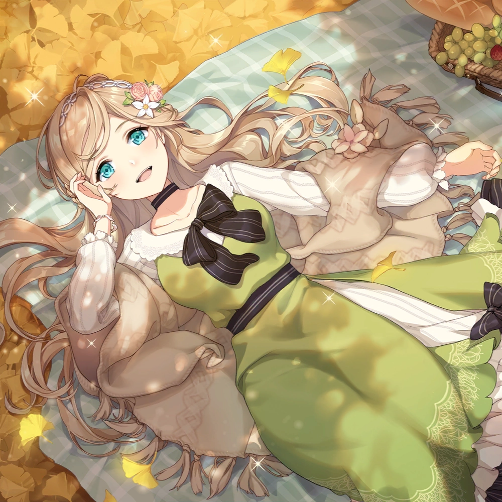 ảnh gái xinh anime ngầu tóc bạch kim 