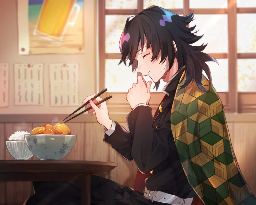 hình ảnh giyuu vui vẻ