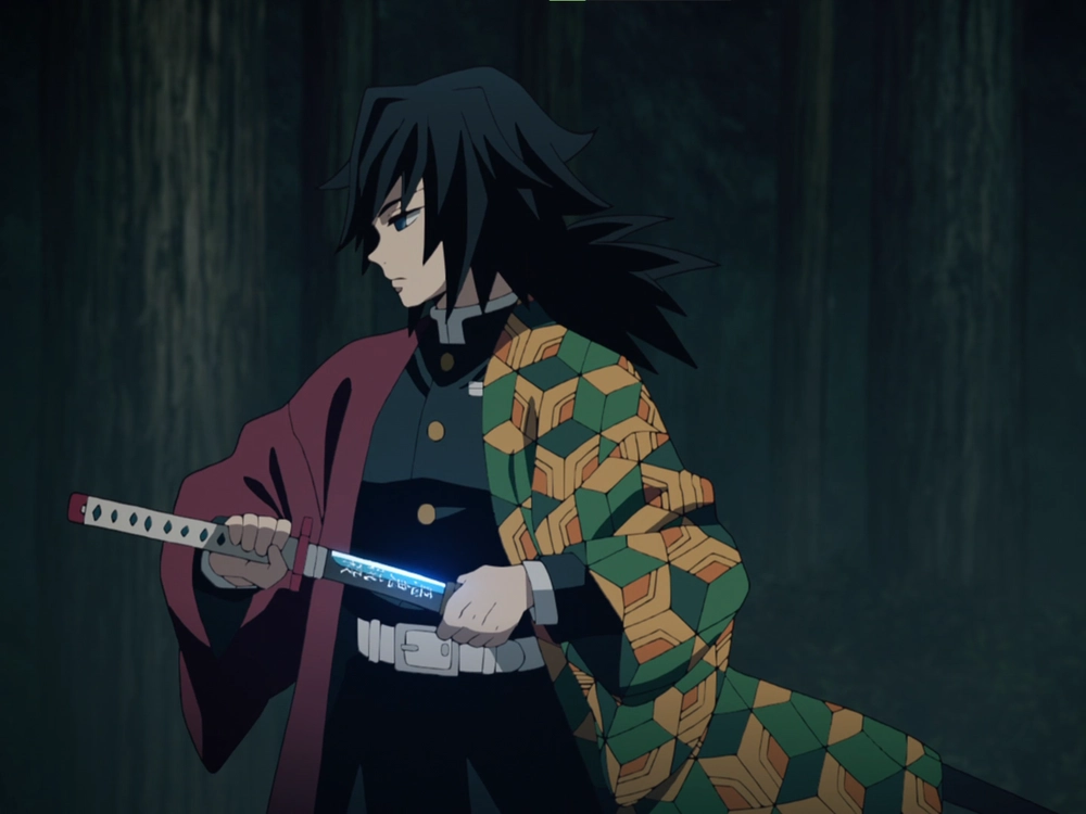 ảnh giyu nền đen huyền bí 