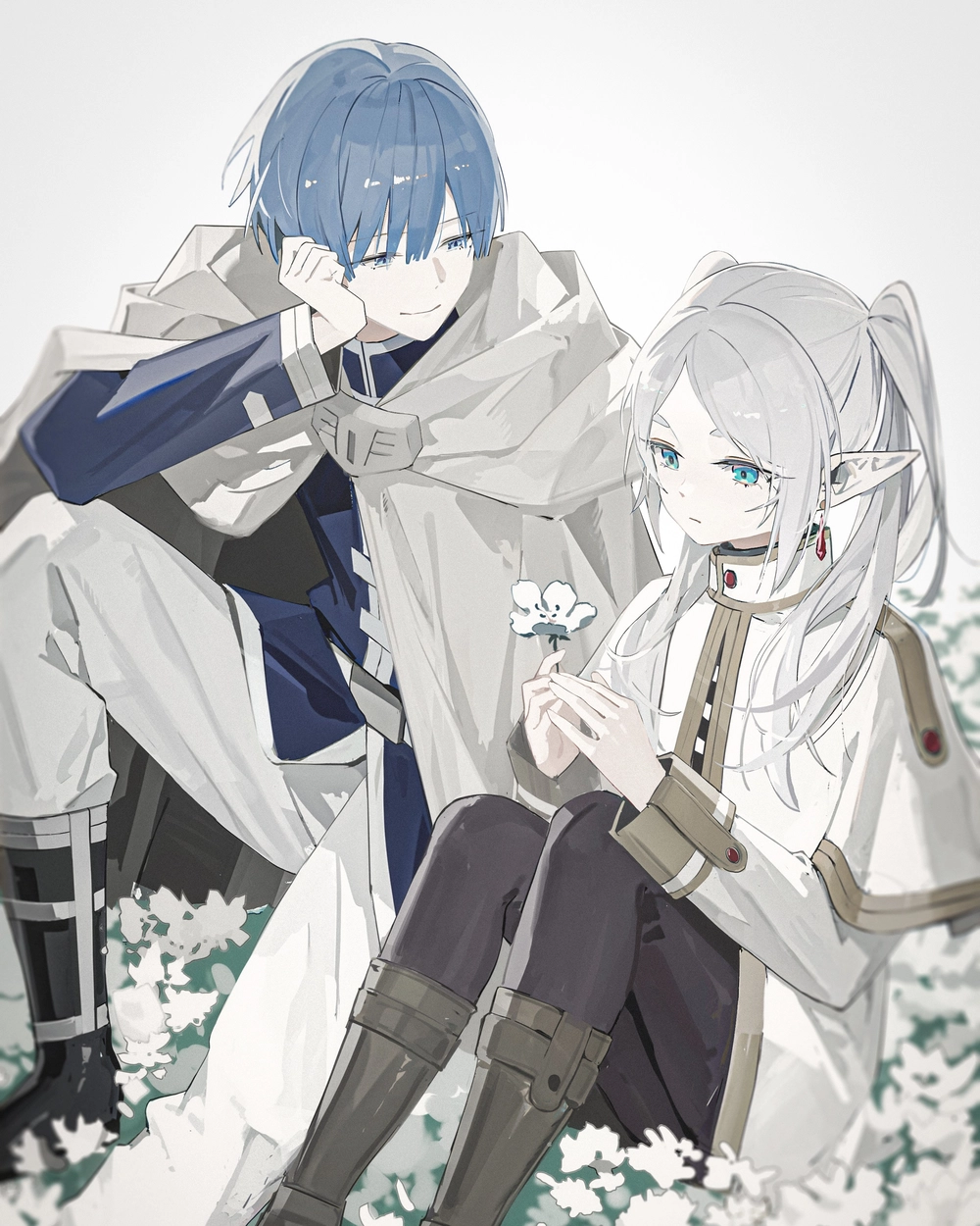 ảnh himmel anime và frieren 