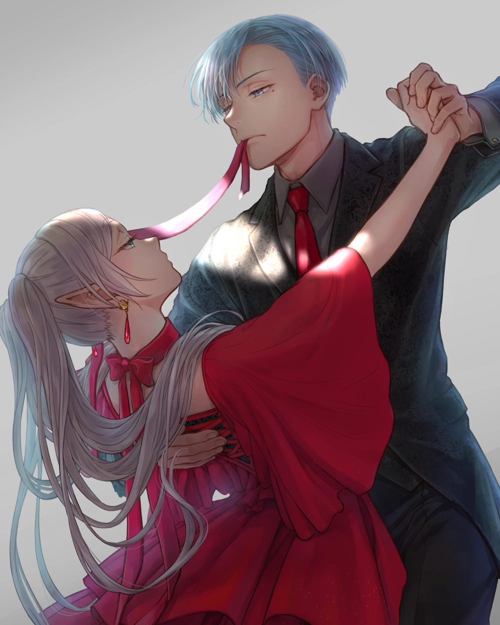 ảnh himmel và frieren khiêu vũ