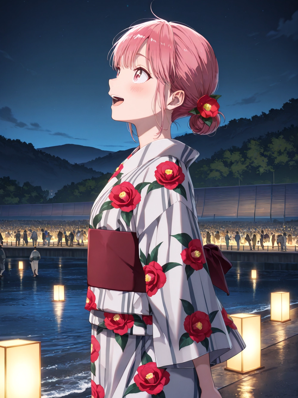 hình vẽ hina chono blue box