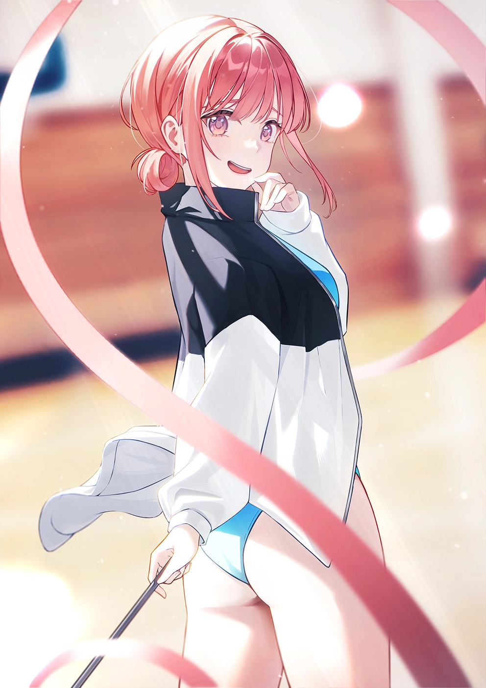 hina chono với mái tóc hồng