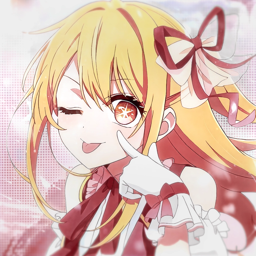 ảnh hoshino ruby rubii với ánh sáng mờ ảo 