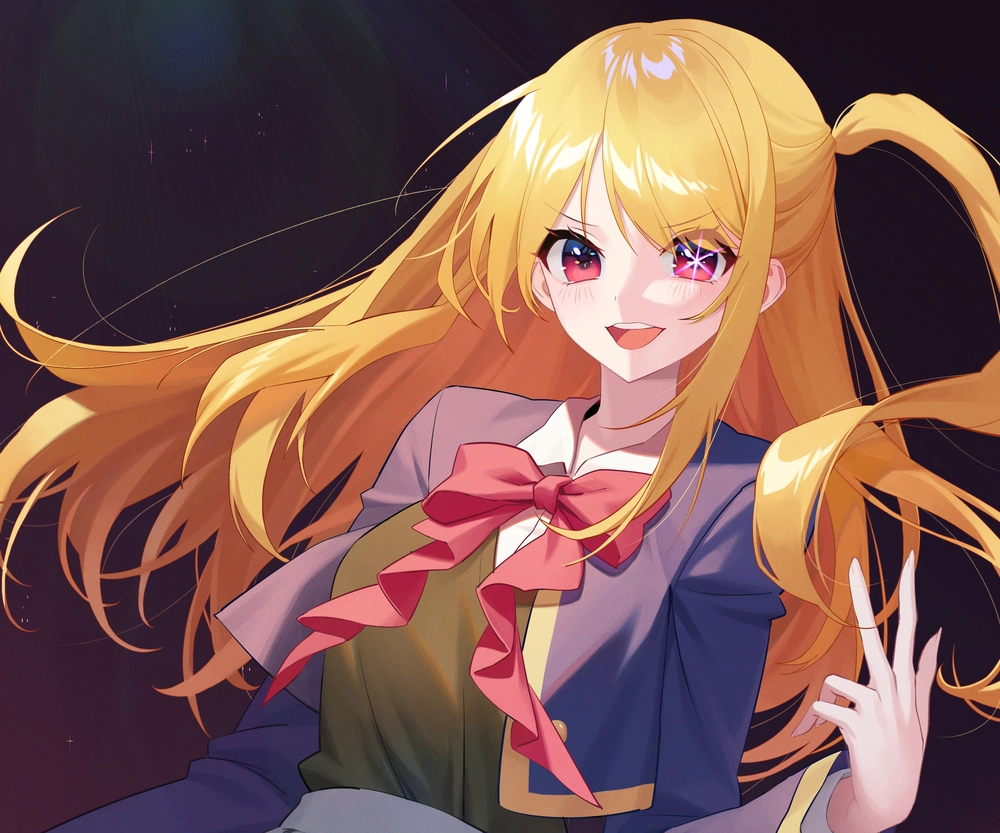 ruby hoshino eyes long lanh trong anime 