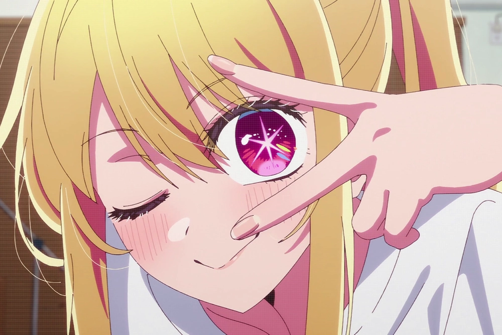 ảnh cận mặt ruby hoshino eyes huyền bí 