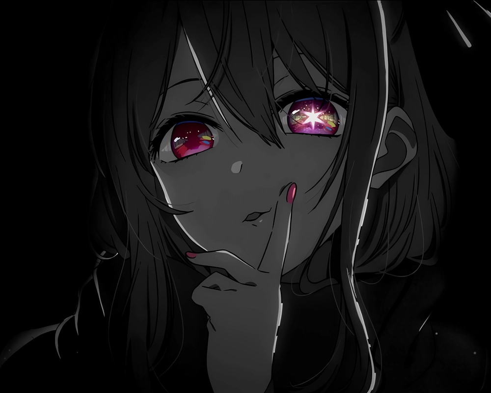 ảnh hoshino ruby trong oshi no ko phiên bản dark 