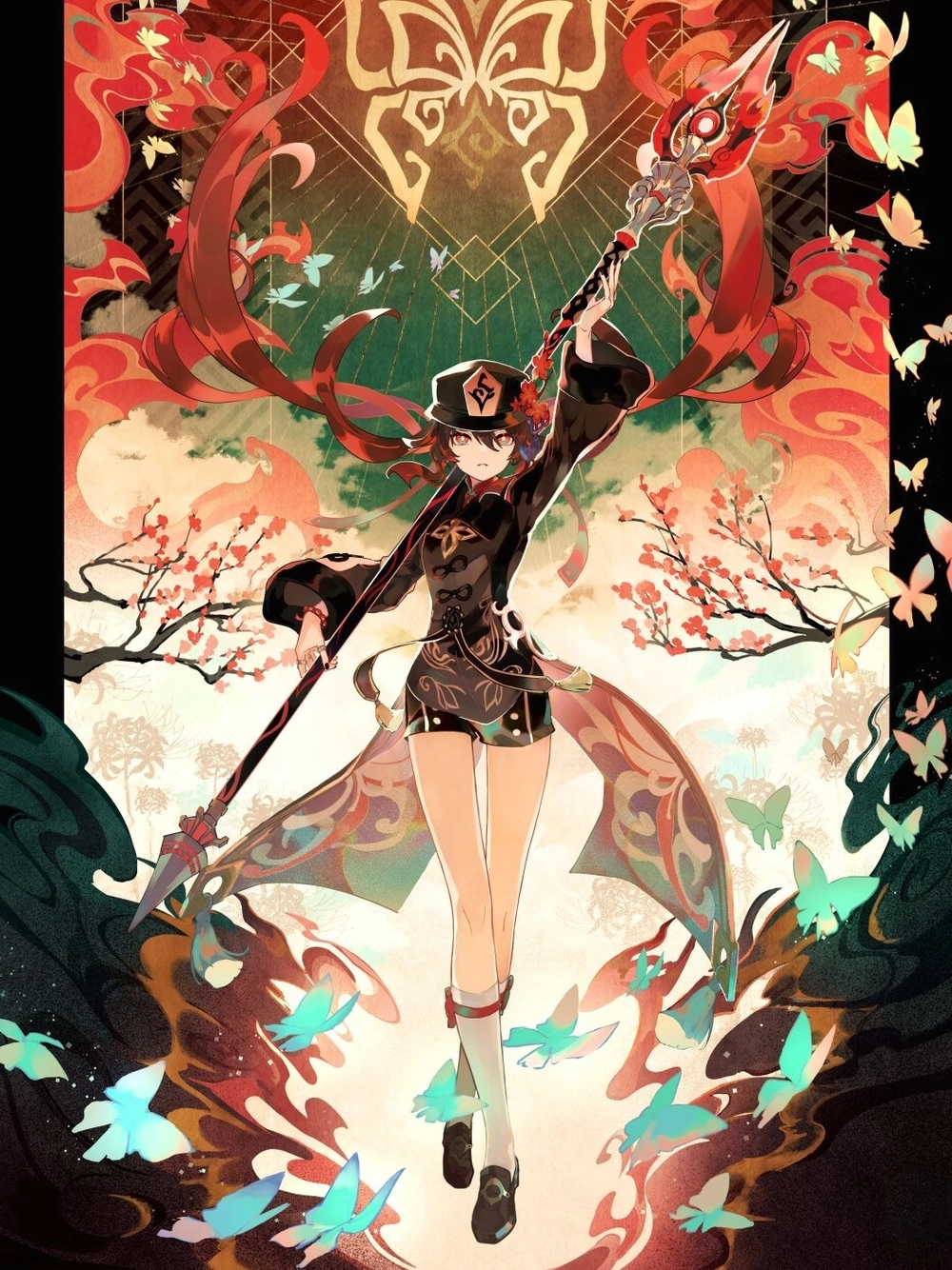 ảnh hutao đẹp nghệ thuật