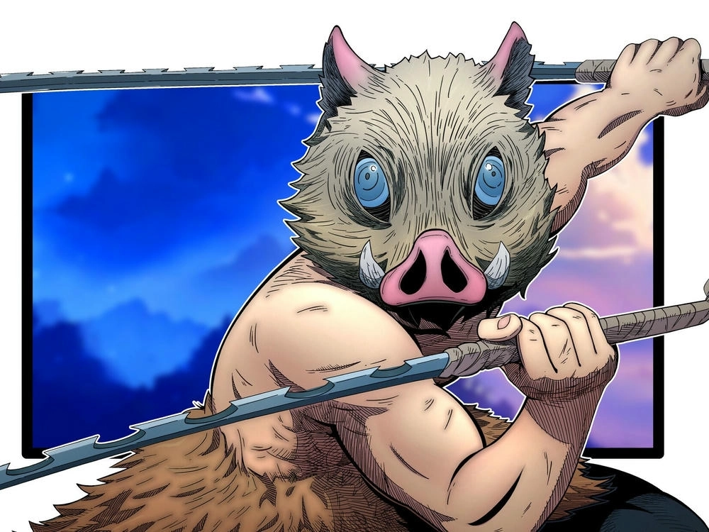 hình ảnh inosuke mạnh mẽ