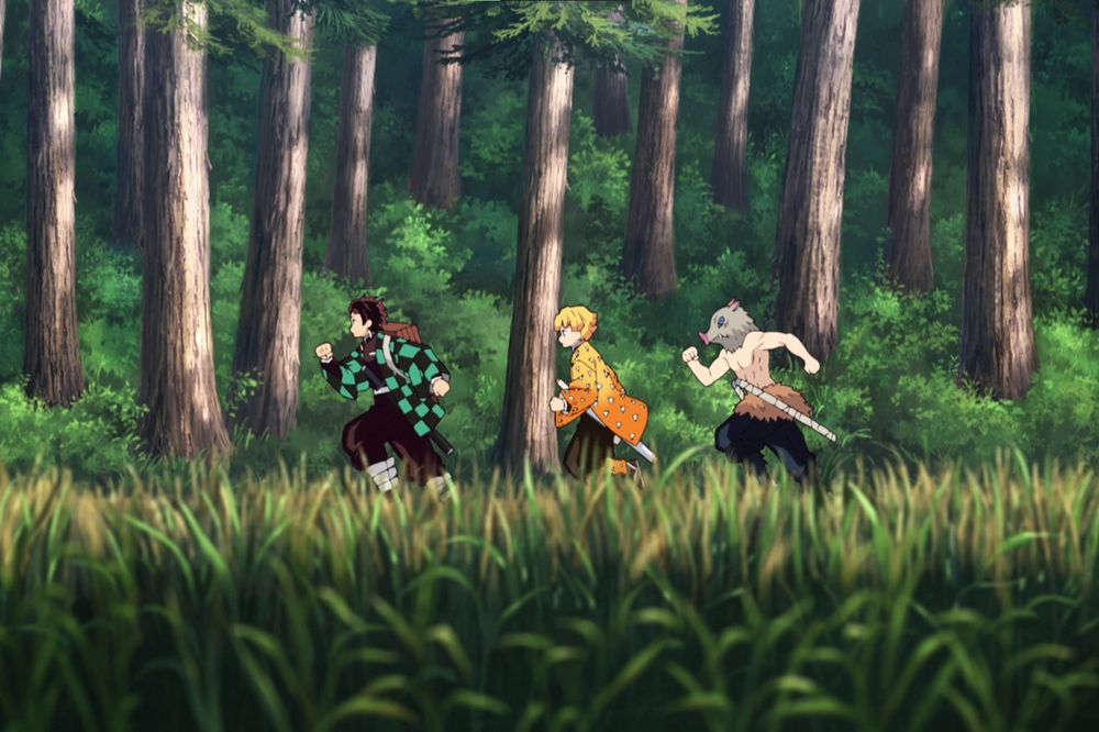 ảnh tanjiro và zenitsu, inosuke