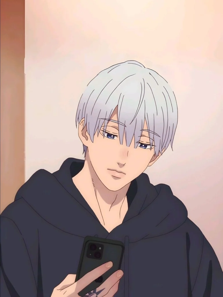 ảnh itsuomi nagi tóc trắng