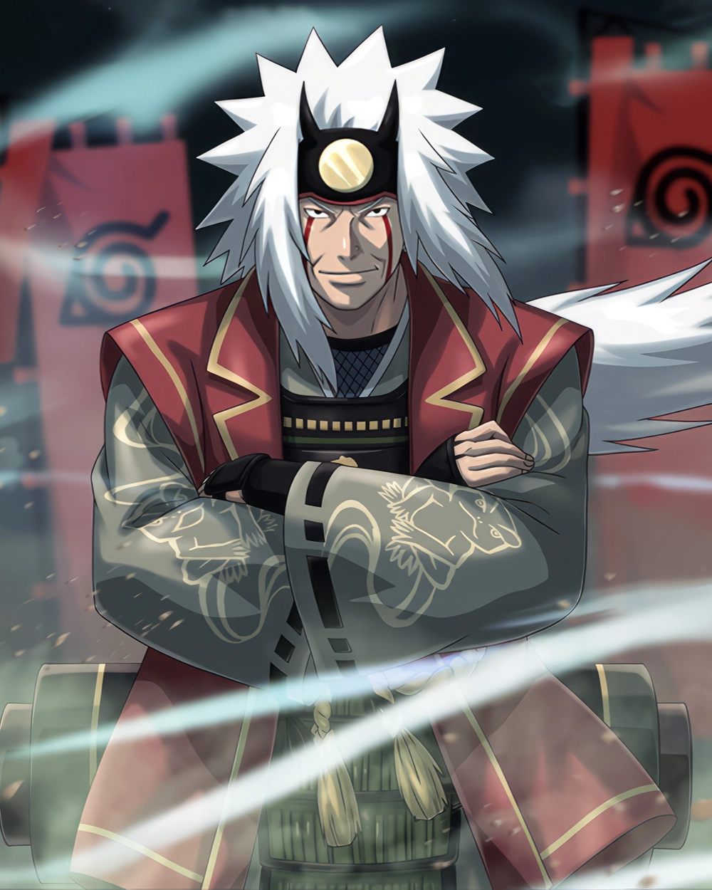 ảnh Jiraiya đầy cảm xúc trong Naruto 