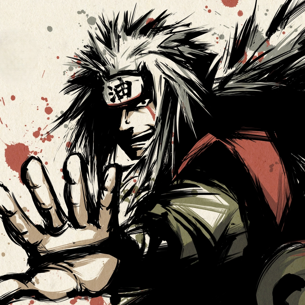hình ảnh Jiraiya ngầu, mạnh mẽ và lôi cuốn 