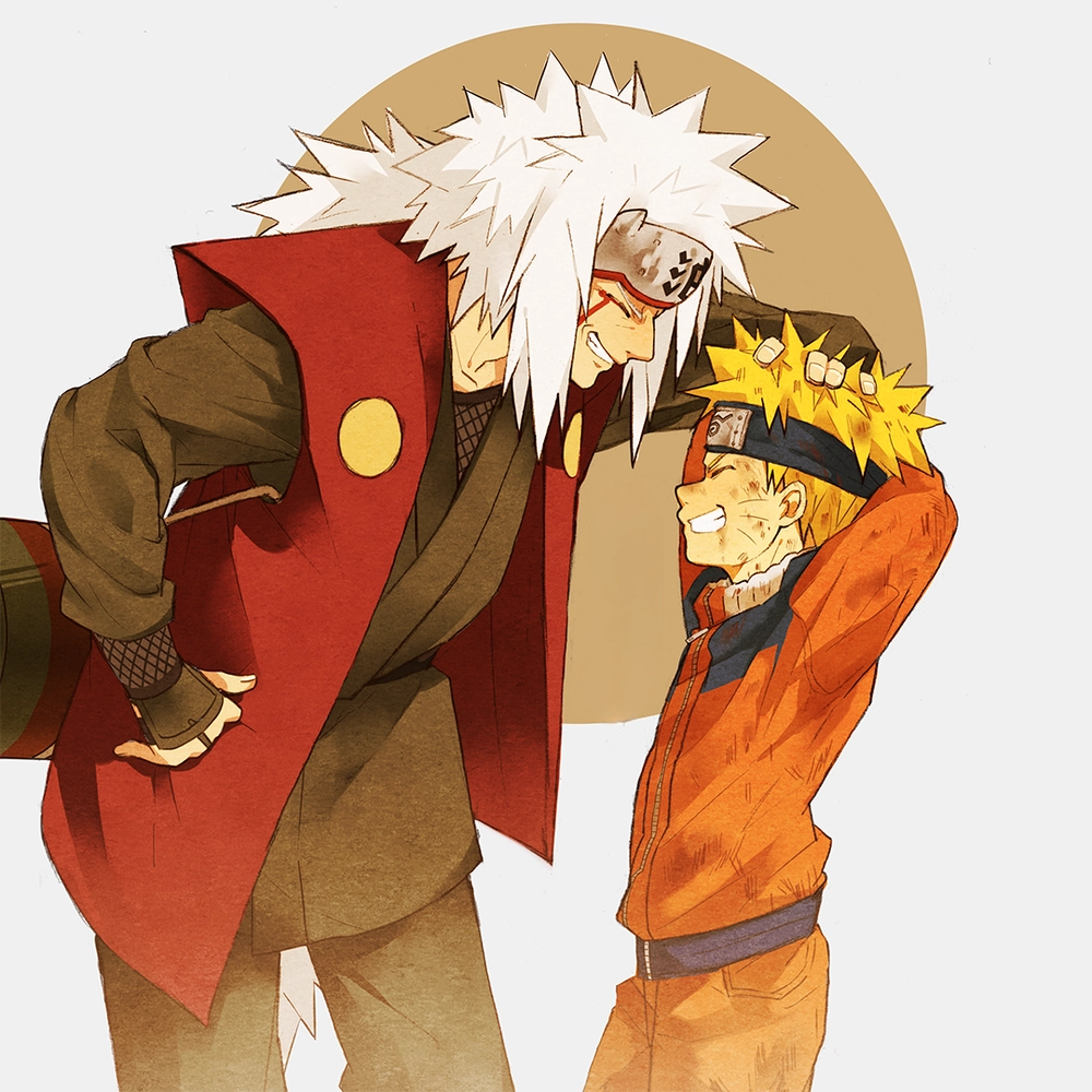 ảnh Naruto và thầy Jiraiya cảm động 