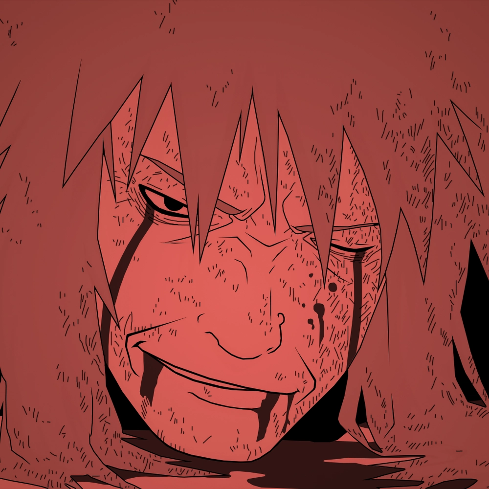 hình ảnh Jiraiya khi chiến đấu và lúc qua đời 