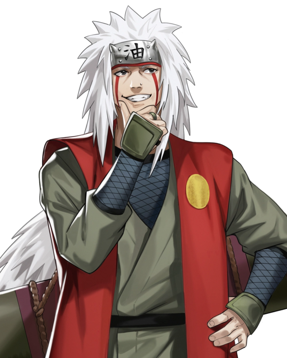 hình nền Jiraiya nghiêm túc trong chiến đấu 