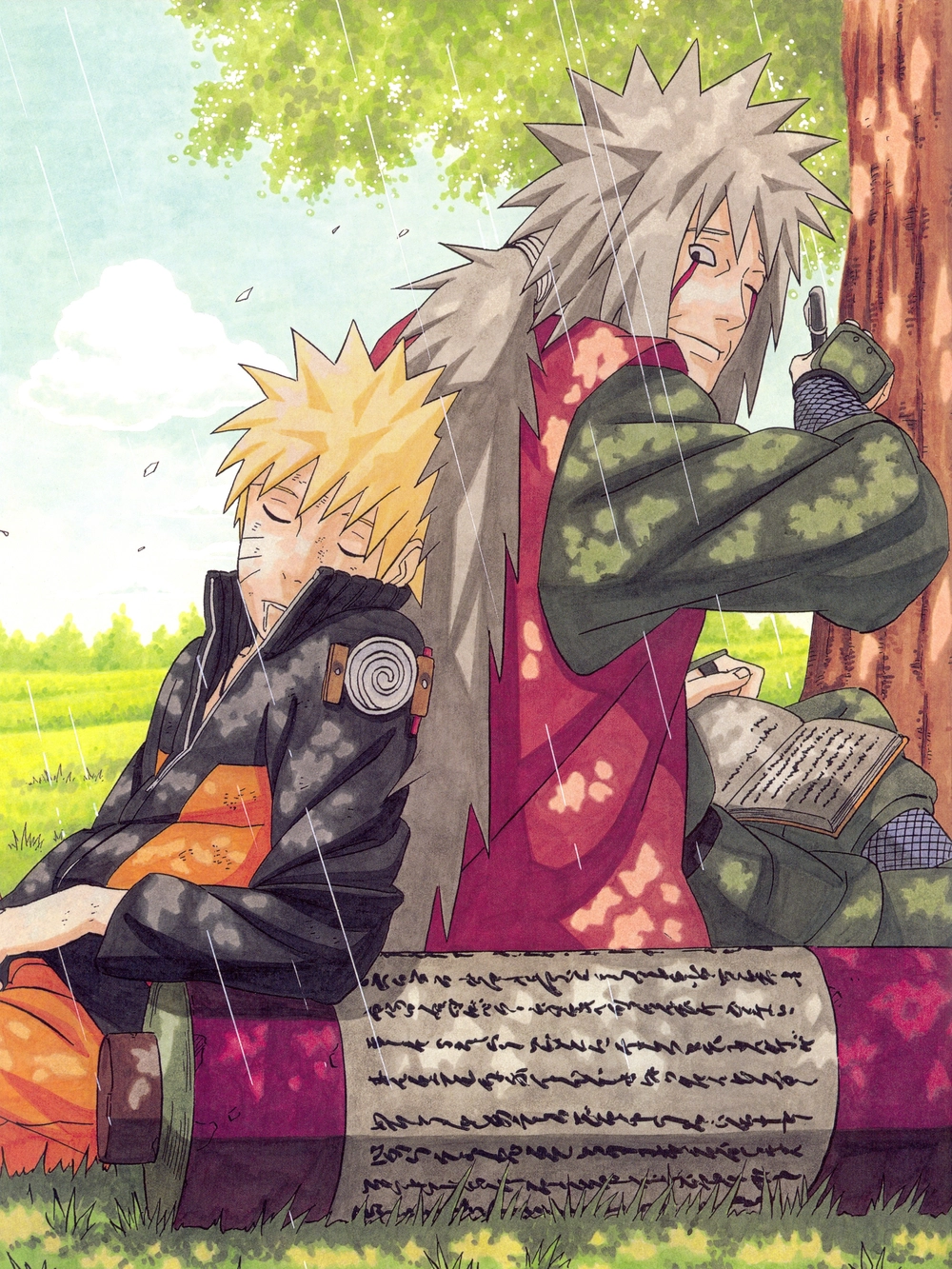ảnh Jiraiya phong cách hài hước và ấm áp 