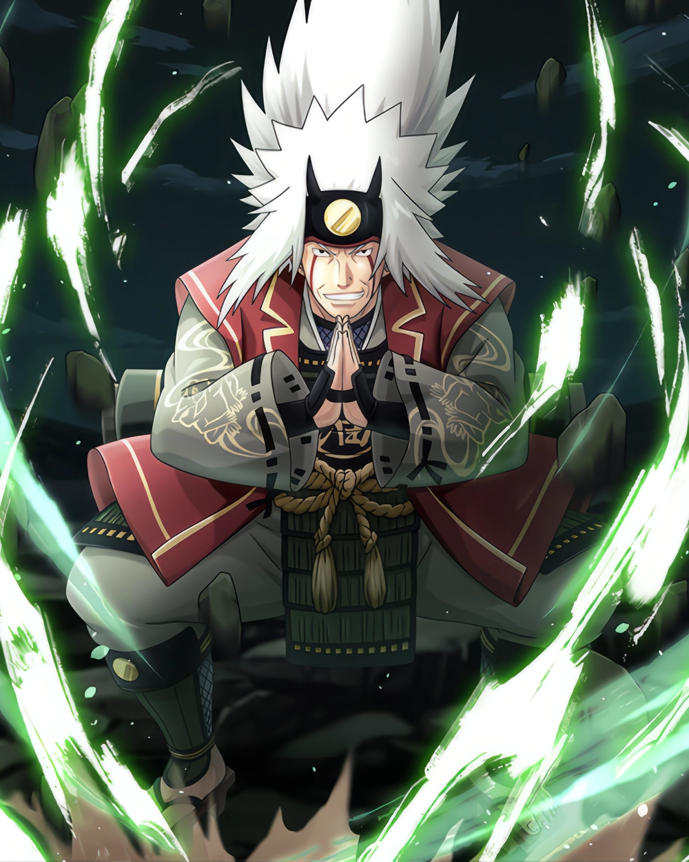 ảnh Jiraiya tạo dáng ngầu, phong cách sư phụ 