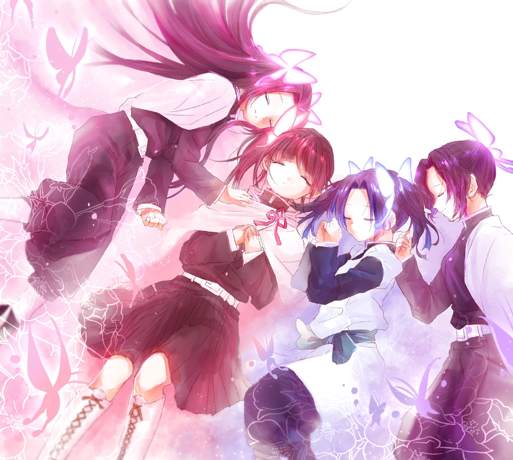 ảnh kanae và shinobu chị em trụ hoa