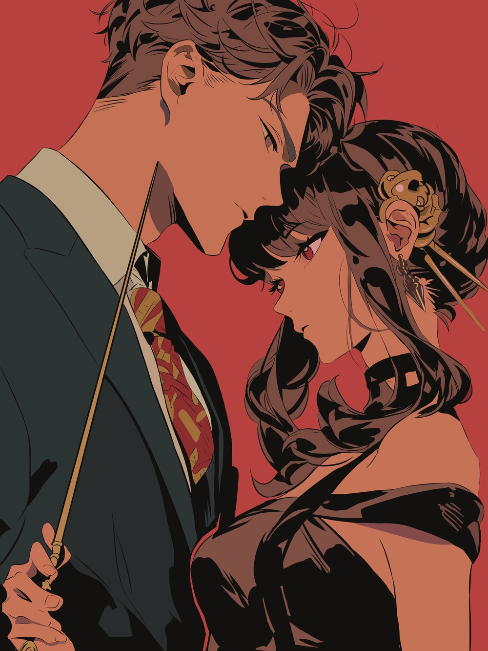 loid forger 4k góc cận mặt 