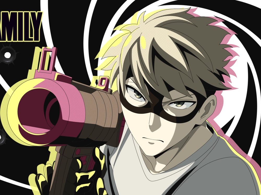 forger loid đang đeo kính râm