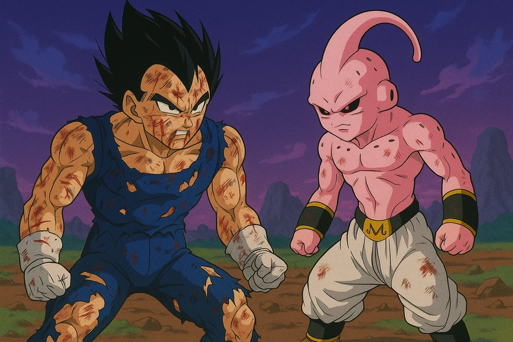 majin buu gohan đối đầu 