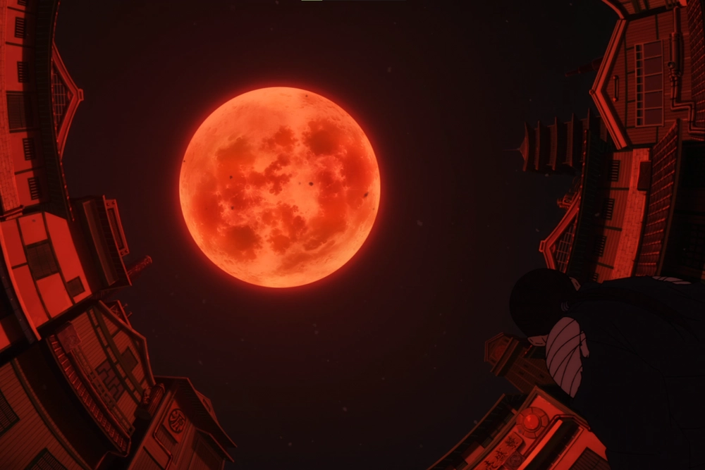 hình ảnh mặt trăng anime trong đêm trăng rằm 