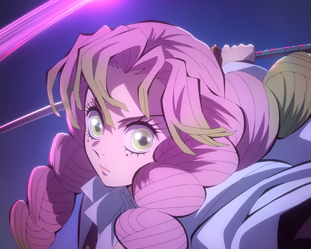 ảnh mitsuri ngầu khi chiến đấu 