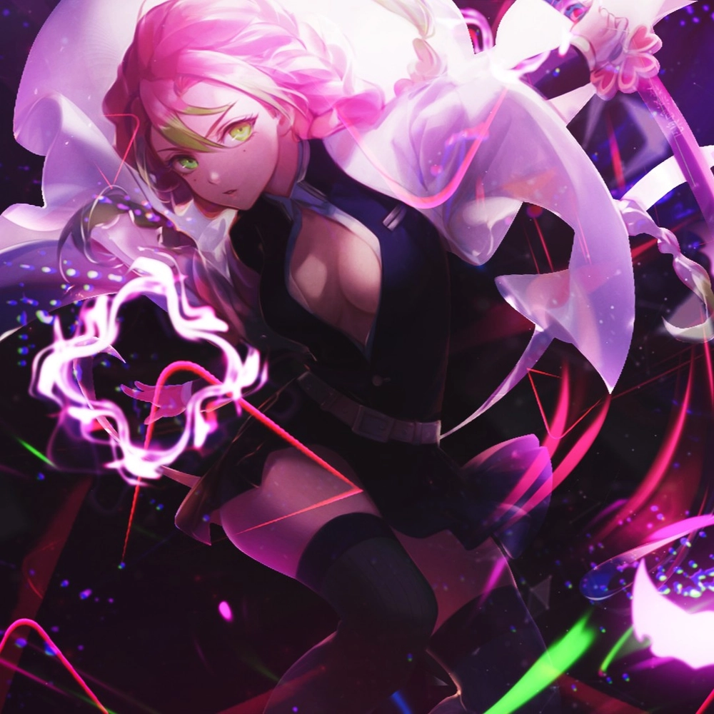 ảnh mitsuri chiến đấu trong Demon Slayer 