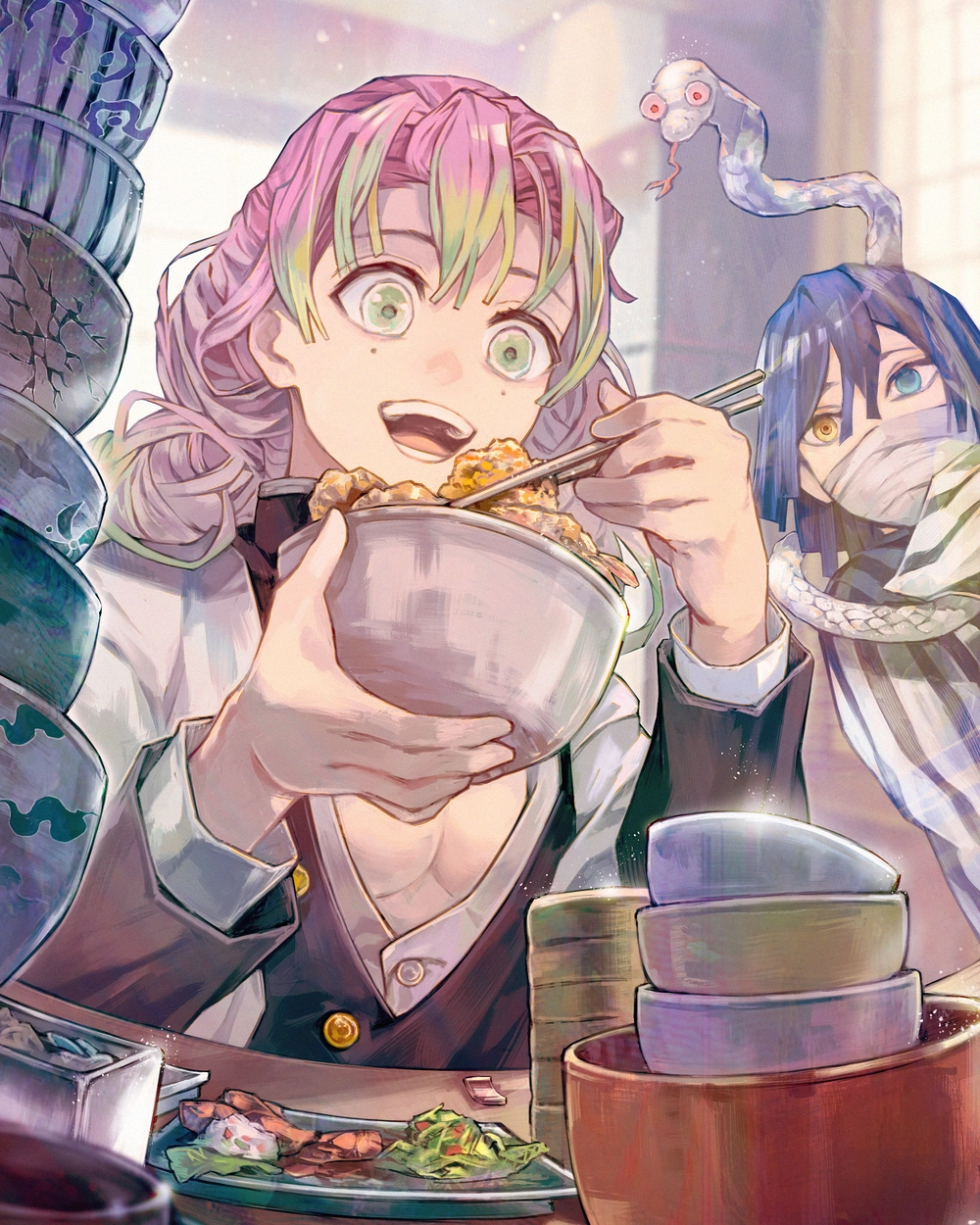 ảnh mitsuri anime kiểu hoạt hình 