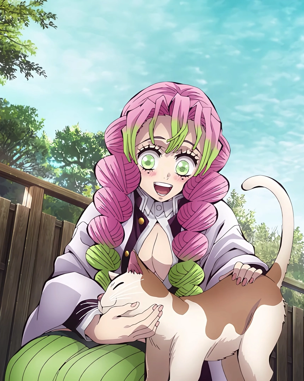 ảnh mitsuri với nụ cười rạng rỡ 