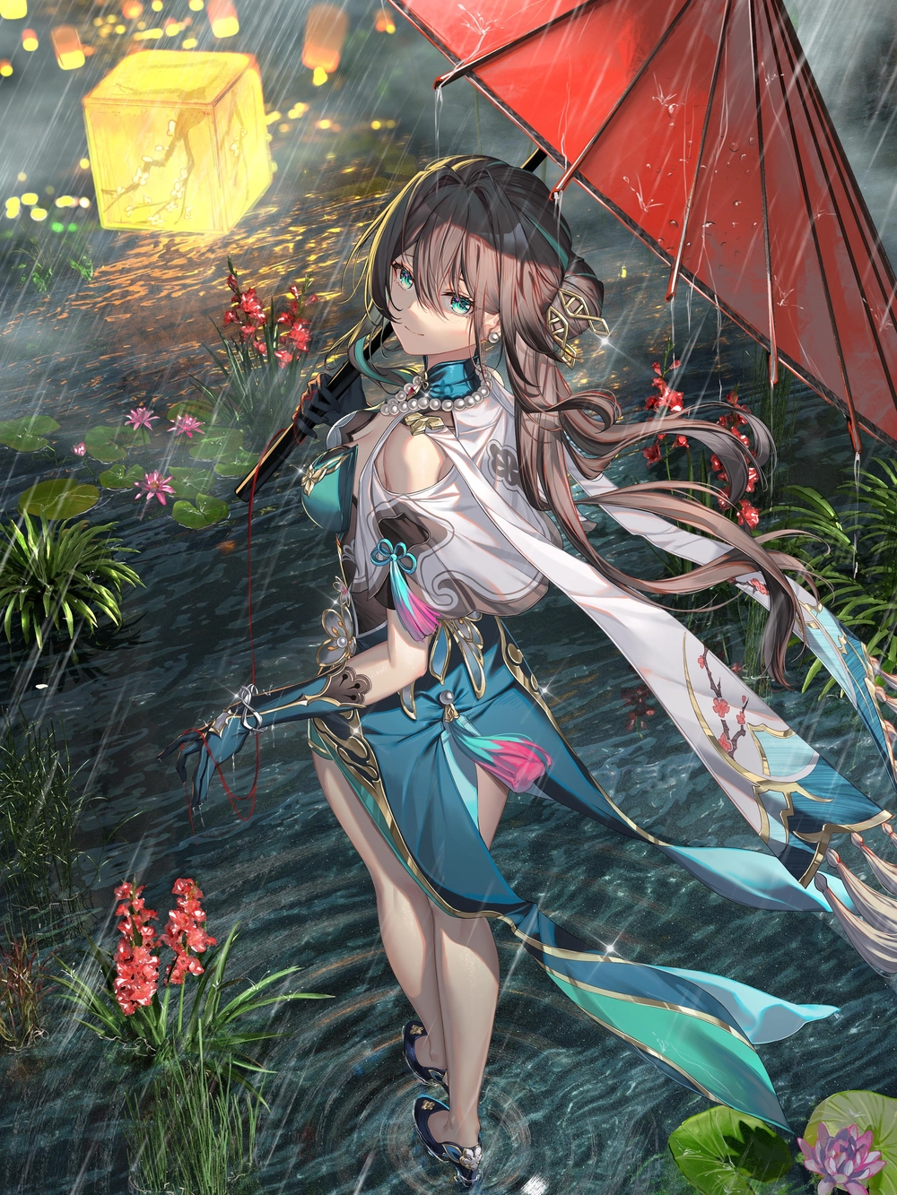 ảnh anime buồn dưới mưa tuyệt đẹp