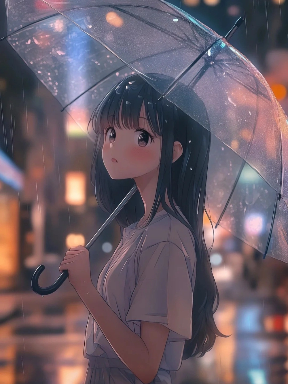 ảnh mưa buồn anime