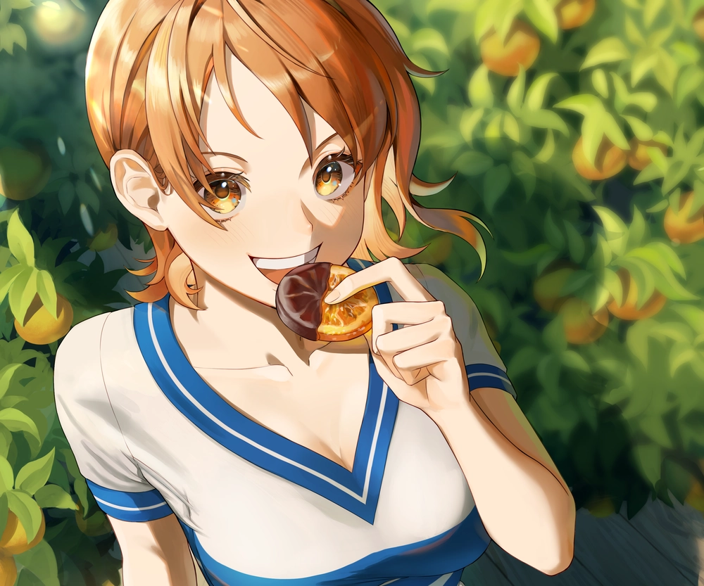 ảnh nami cười rạng rỡ