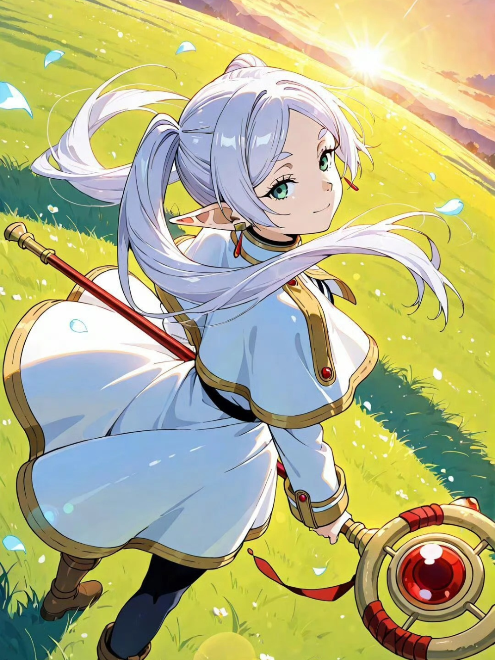 ảnh nền anime frieren 2