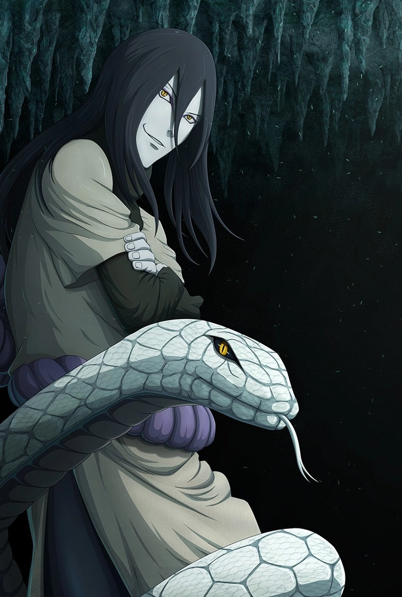 Hình ảnh Orochimaru phong cách hoạt hình Nhật
