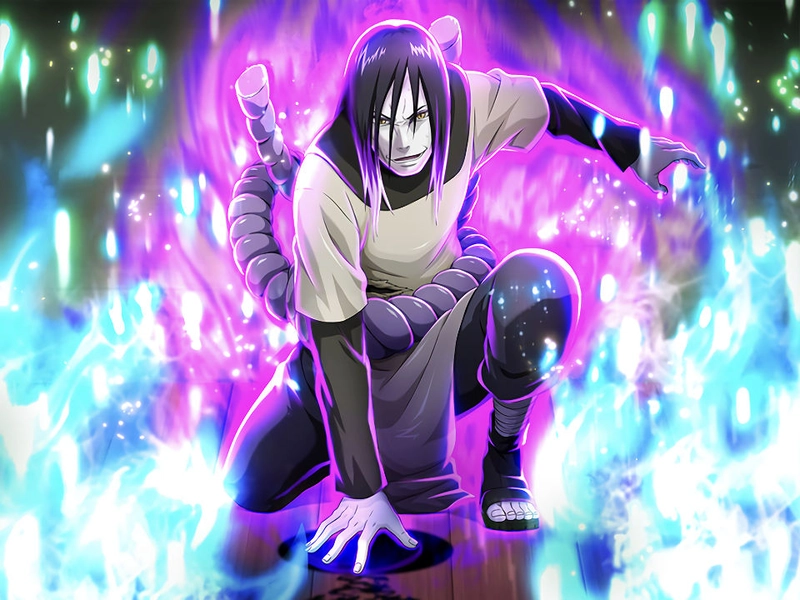 Ảnh Orochimaru nền đen huyền bí