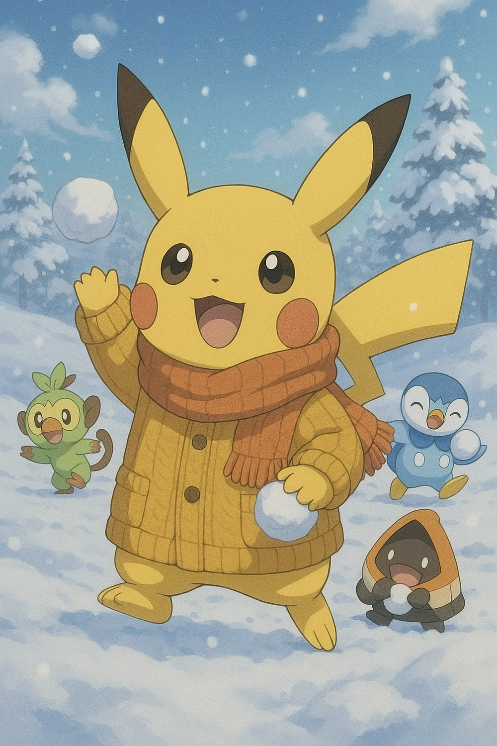 hình hoạt hình pikachu ngộ nghĩnh 