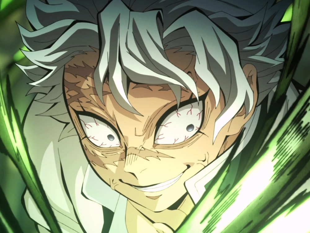 ảnh sanemi đang mỉm cười 