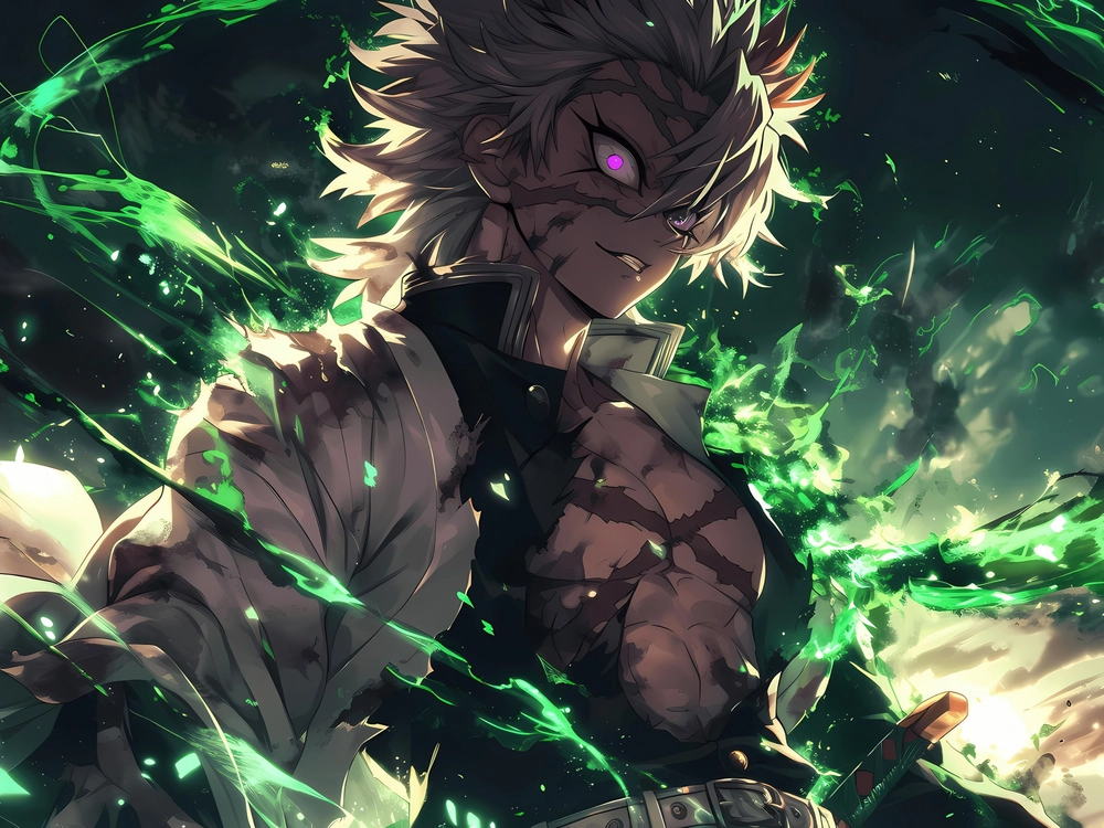 ảnh sanemi nổi giận 