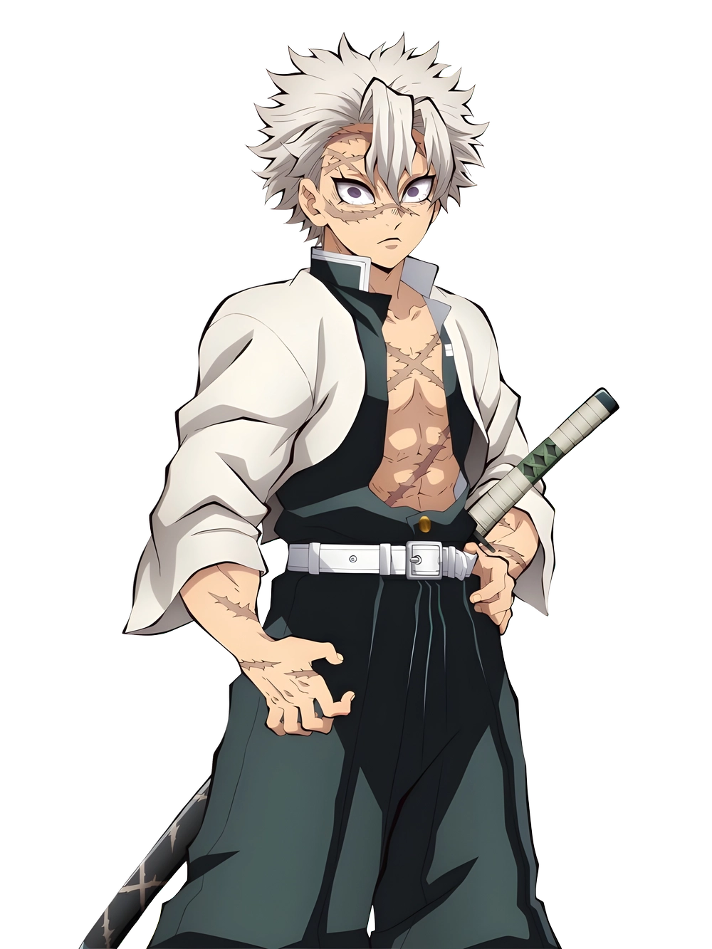 ảnh sanemi trầm lặng 