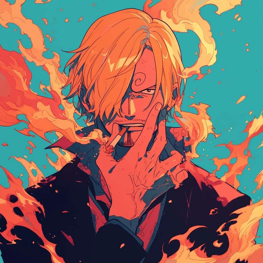 ảnh sanji ngầu với biểu cảm lạnh lùng