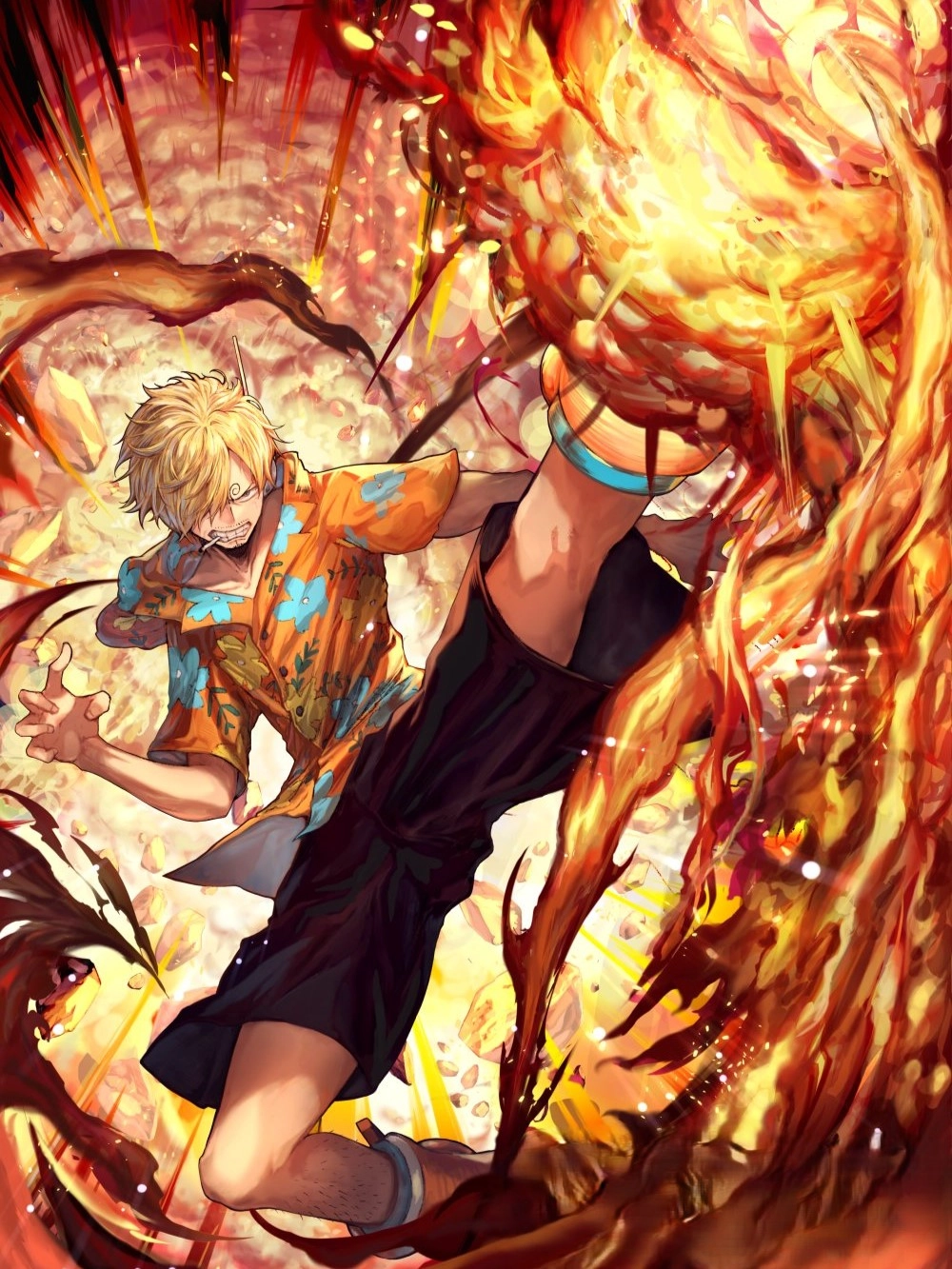 ảnh sanji chiến đấu cực đẹp