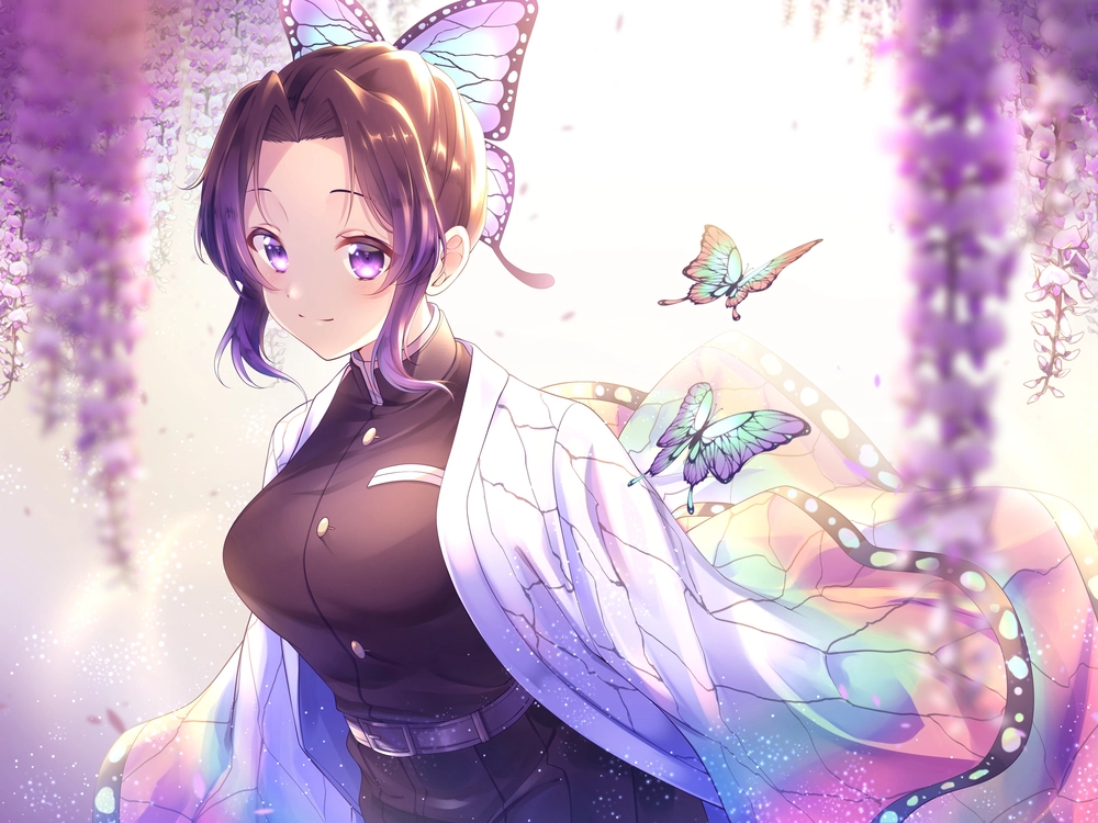 hình ảnh shinobu tóc tím