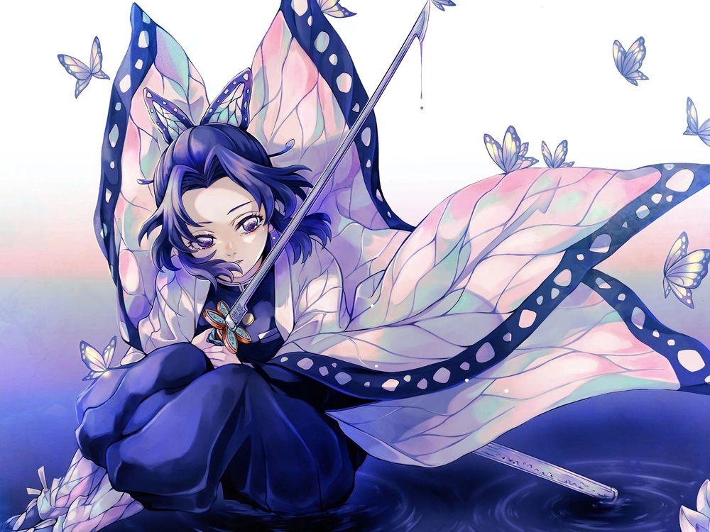 hình shinobu biểu cảm sắc sảo