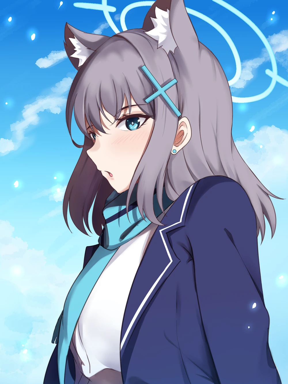 ảnh shiroko phong cách chibi dễ thương 