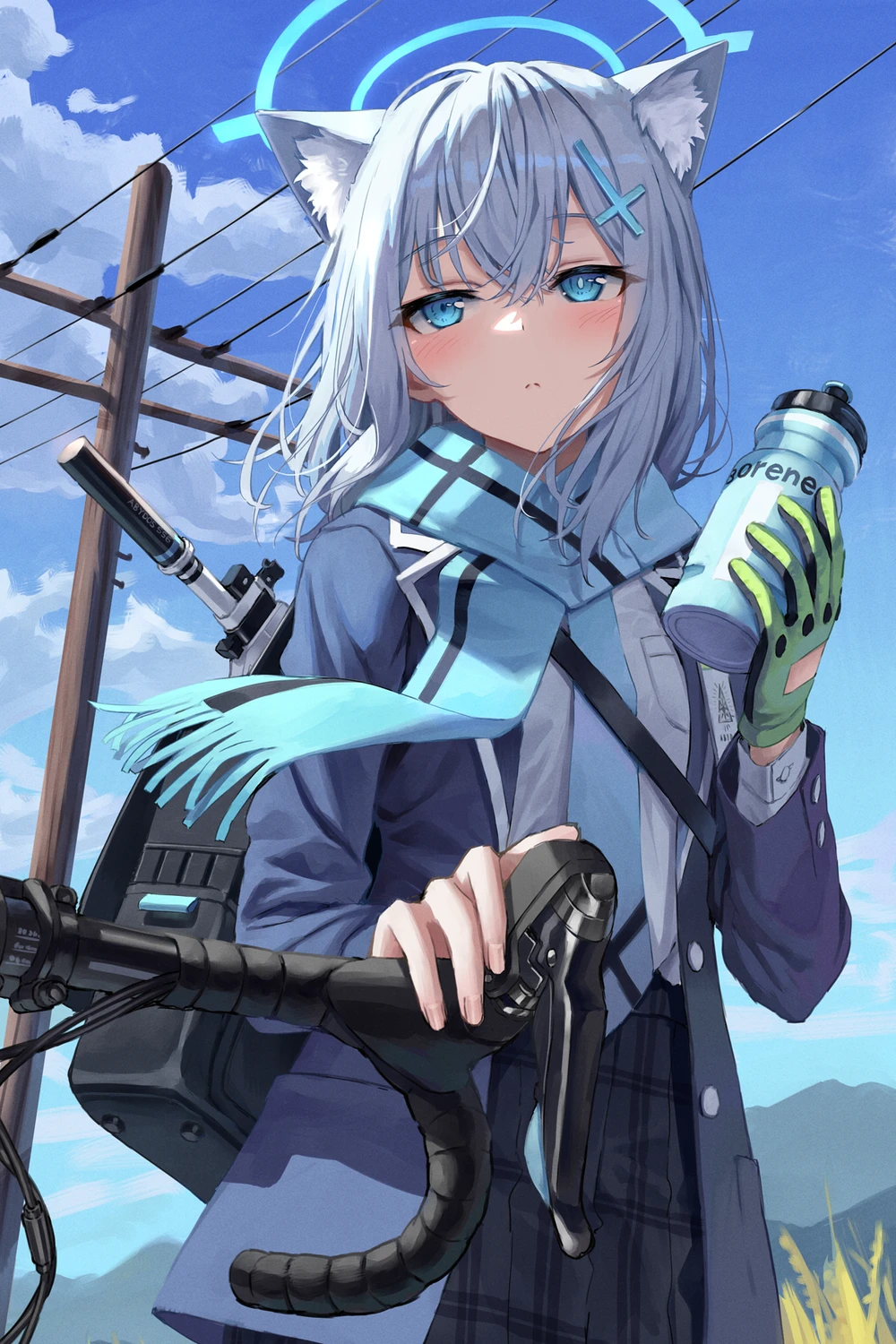 shiroko ánh mắt lạnh lùng 