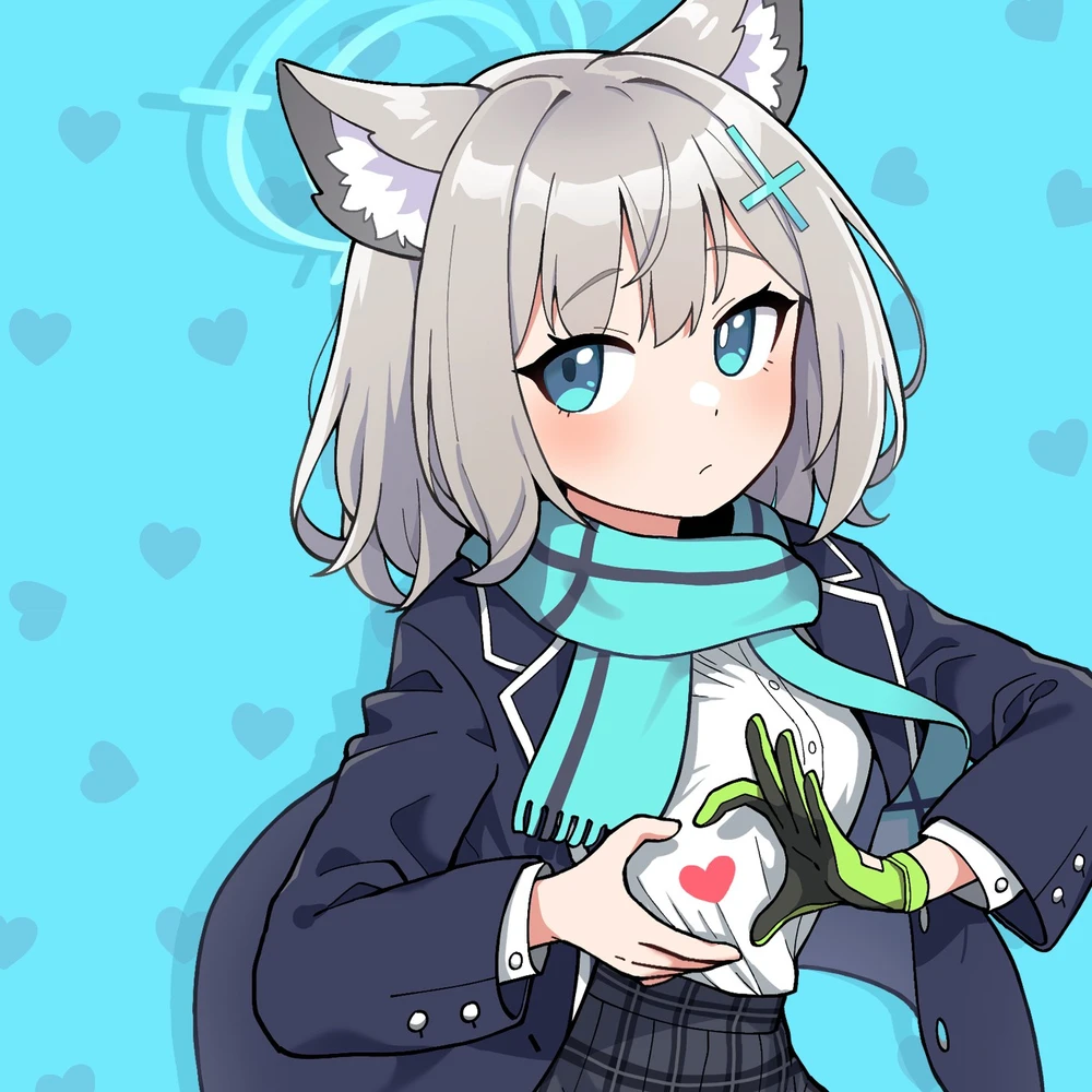 ảnh shiroko cười mỉm 