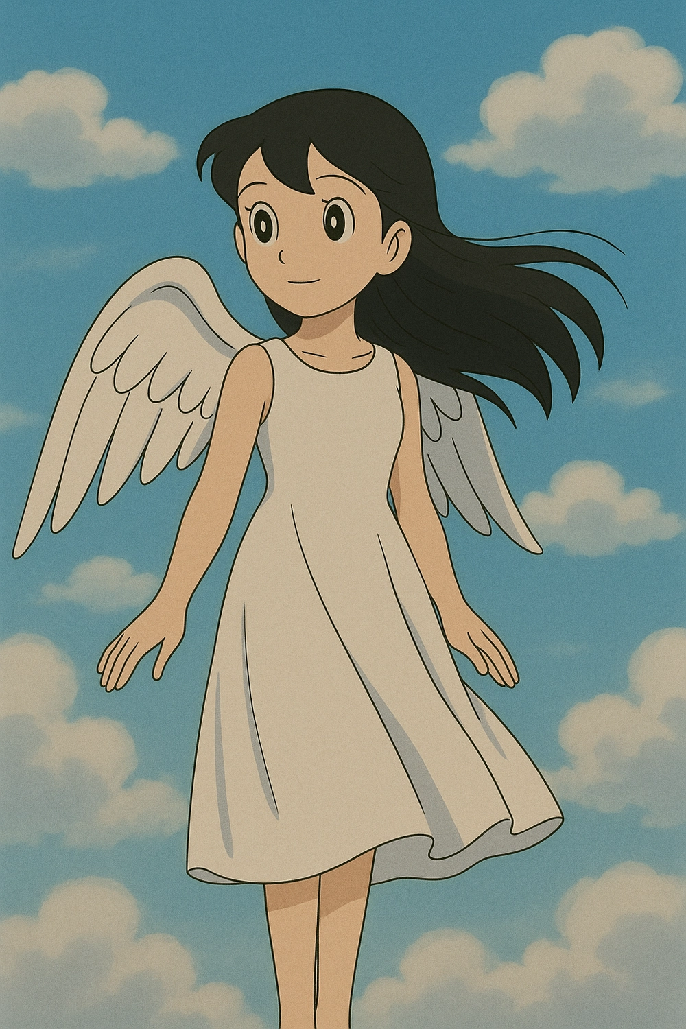 ảnh shizuka hóa thiên thần