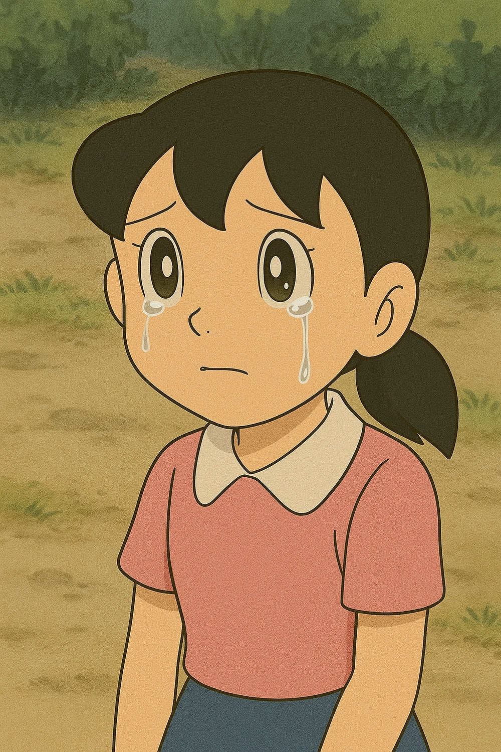 hình ảnh shizuka khóc